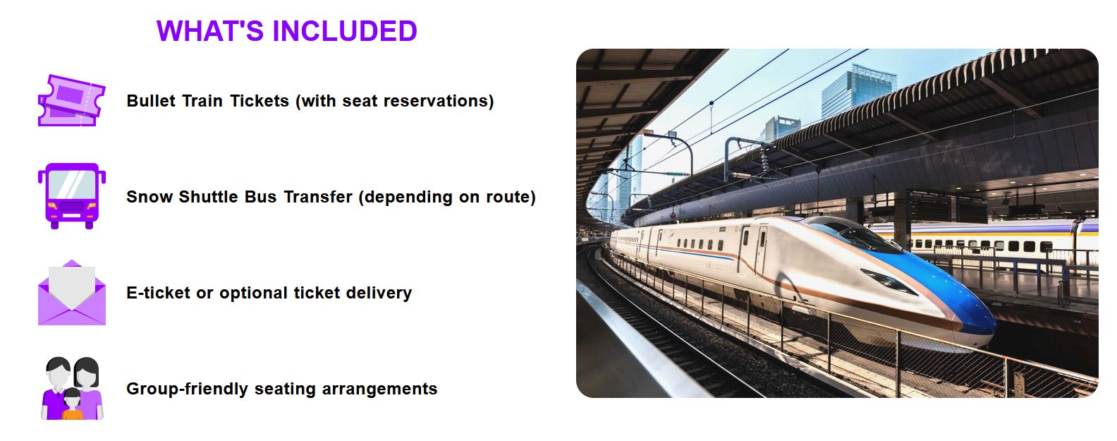 bullet train madarao shuttle, Book Nagano Snow Shuttle